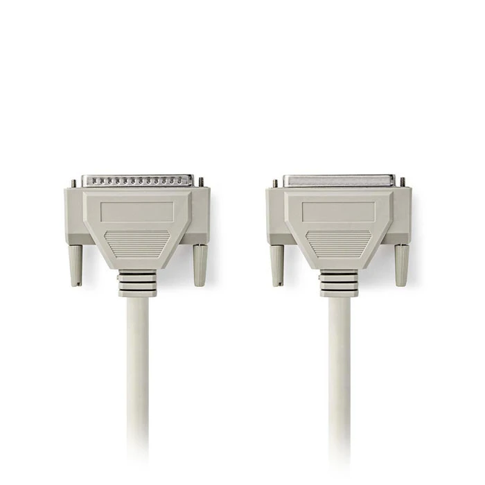 Καλώδιο Nedis RS232 Cable D-Sub 25-pin Male to D-Sub 25-pin Female 2.0 m Ivory