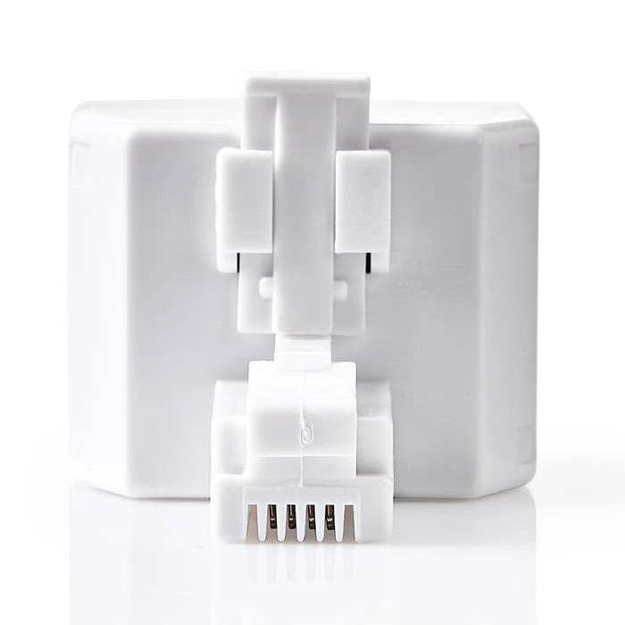 Splitter τηλεφωνικό RJ11 Nedis TCGP90995WT male to 2x female White