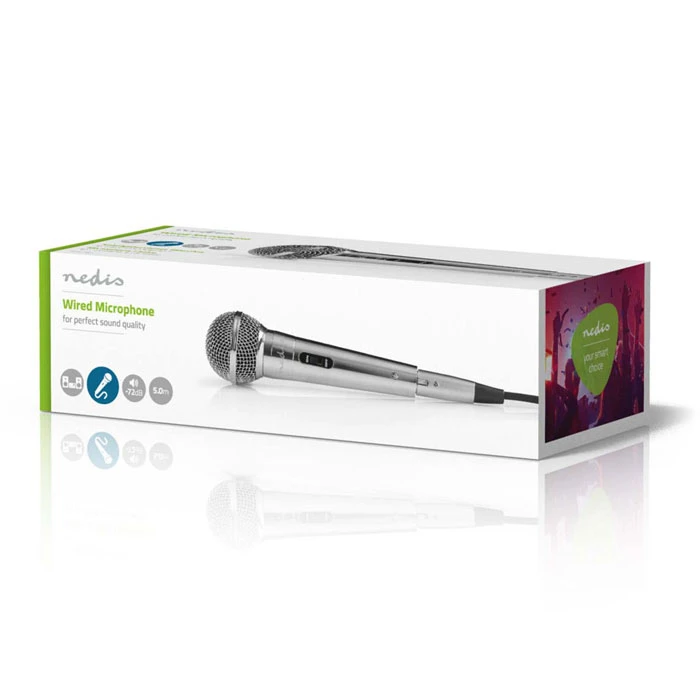 Μικρόφωνο Nedis Ενσύρματο -72 dB +/-3dB Sensitivity 60 Hz-14 kHz 5.0m