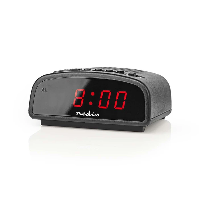 Επιτραπέζιο Ρολόι Nedis CLDK008BK Digital 0.6" LED Snooze