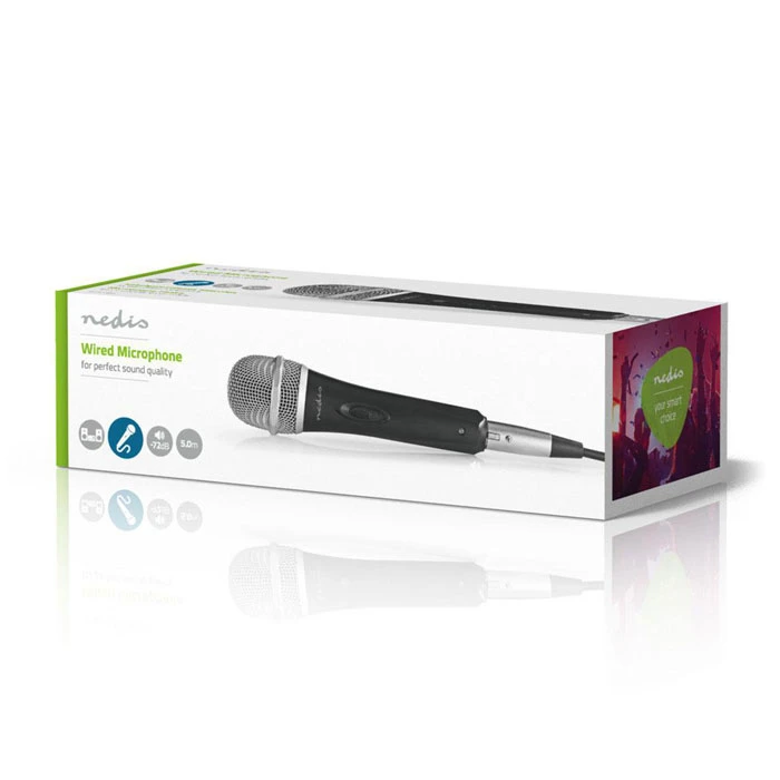 Μικρόφωνο Nedis Ενσύρματο -72 dB +/-3dB Sensitivity 50 Hz - 15 kHz 5.0 m