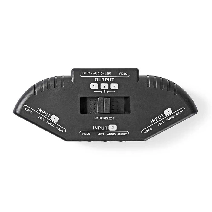 Switch Nedis VSWI2403BK 3x RCA to 1x RCA Black