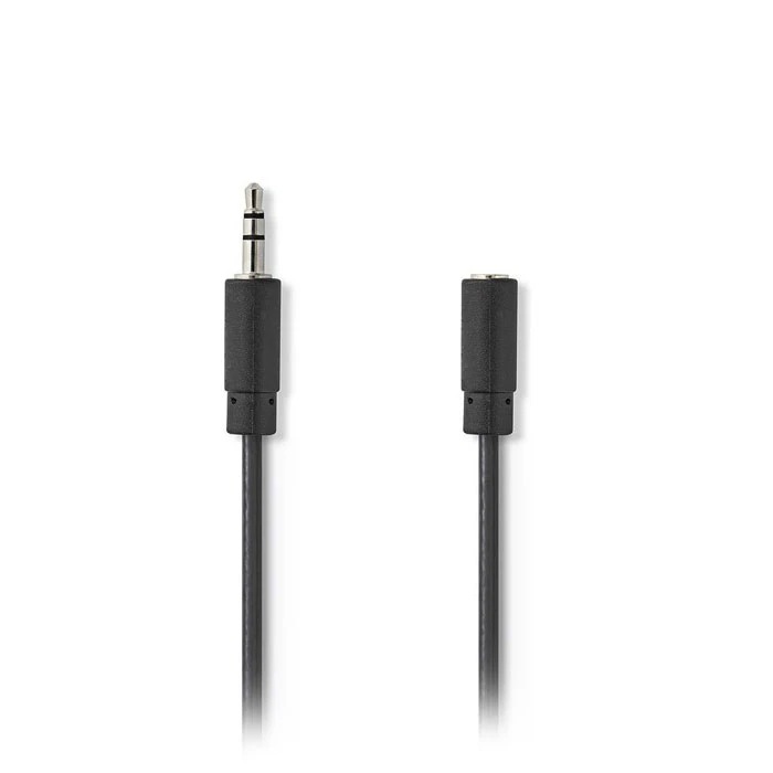 Καλώδιο 3,5mm Nedis CAGB22050BK20 Stereo Male - Female 2.0 m Black