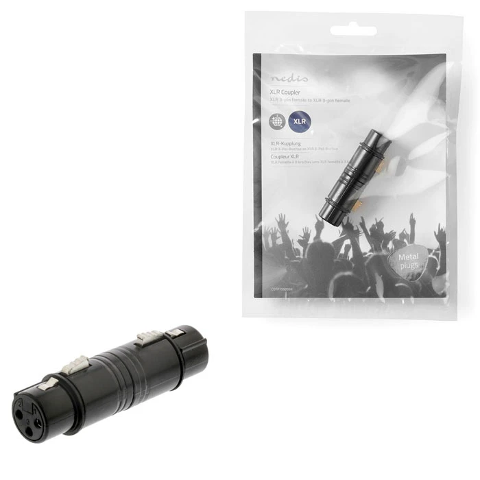 Αντάπτορας XLR Nedis COTP15920BK Female to Female Black