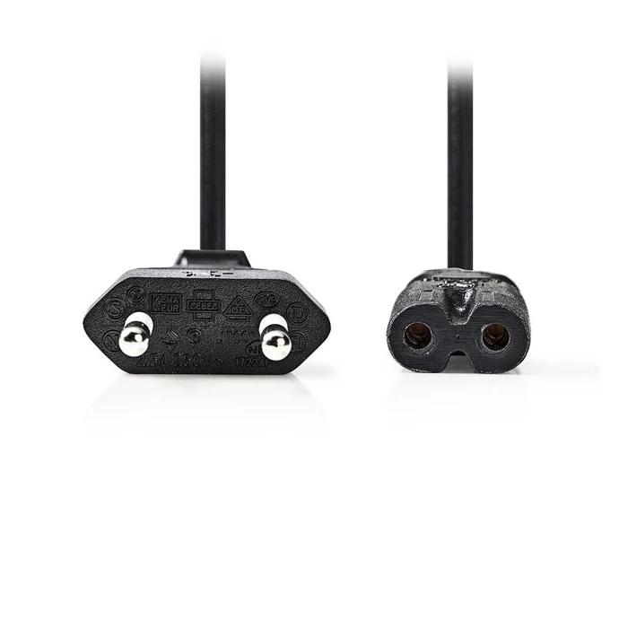 Καλώδιο Τροφοδοσίας Nedis Euro - 8-Shaped Σε Συσκευασία Blister 2m