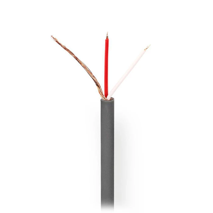 Καλώδιο Μικροφώνου Nedis 2x 0.125mm2 Σε Κουλούρα 100 Μέτρων