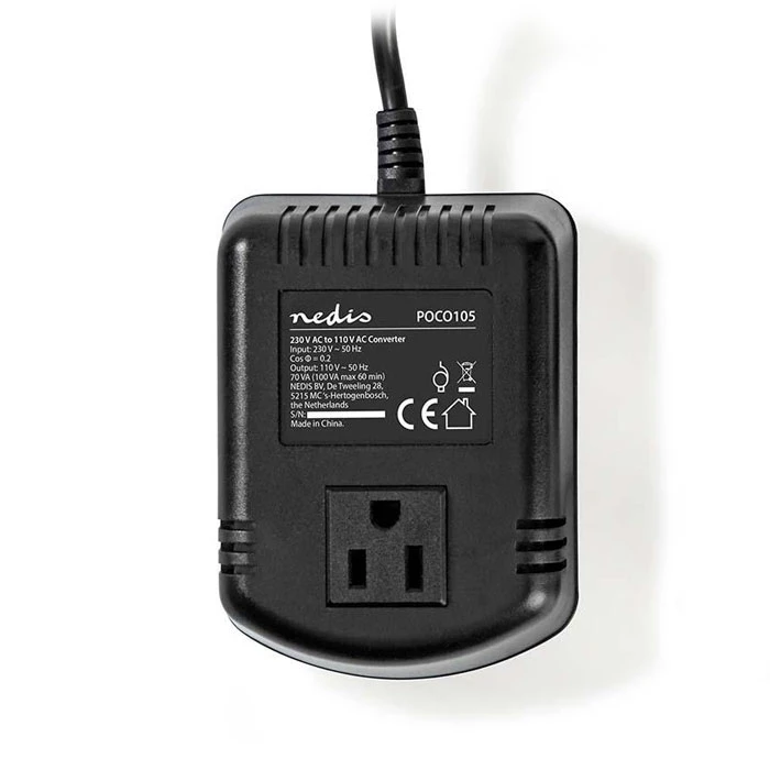 Μετατροπέας Nedis από 230 V AC σε 110 V AC 100 VA