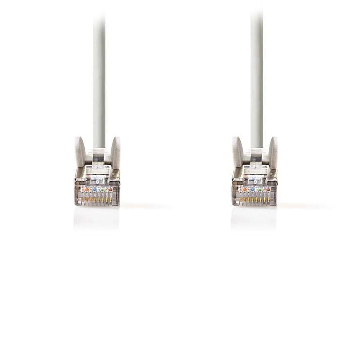 Καλώδιο Δικτύου Nedis CAT5e F/UTP, 1.0m Σε Γκρί Χρώμα