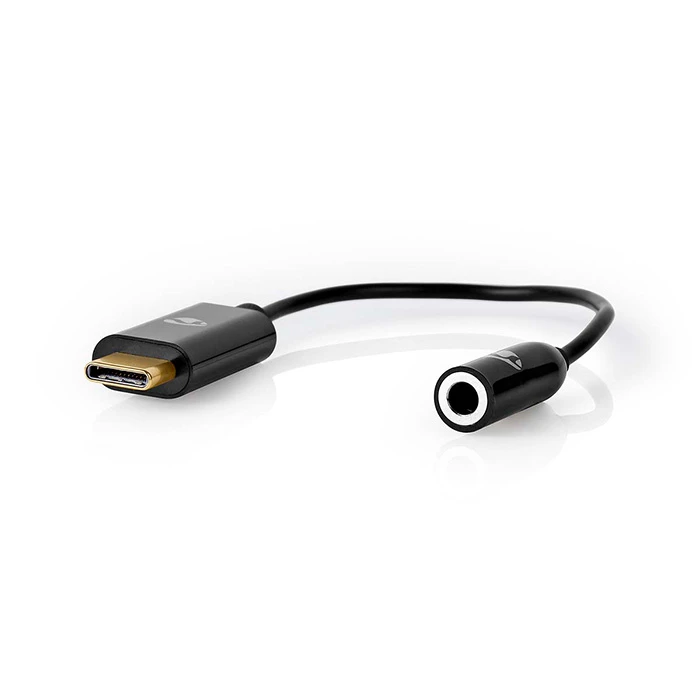 Αντάπτορας USB-C Nedis CCBW65950BK015 Male - 3.5 mm Female 0.15 m Black