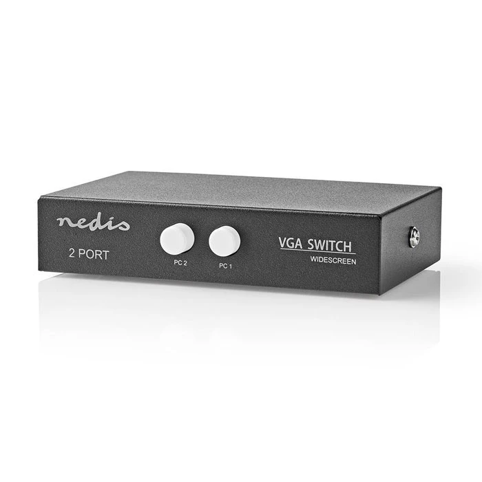 KVM & Data Switch Nedis CSWI5902BK VGA 2-Port