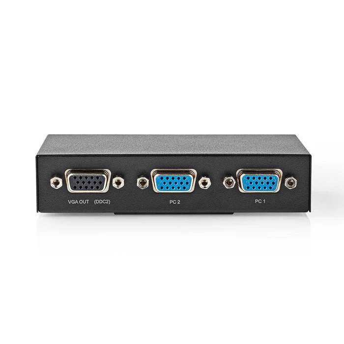 KVM & Data Switch Nedis CSWI5902BK VGA 2-Port