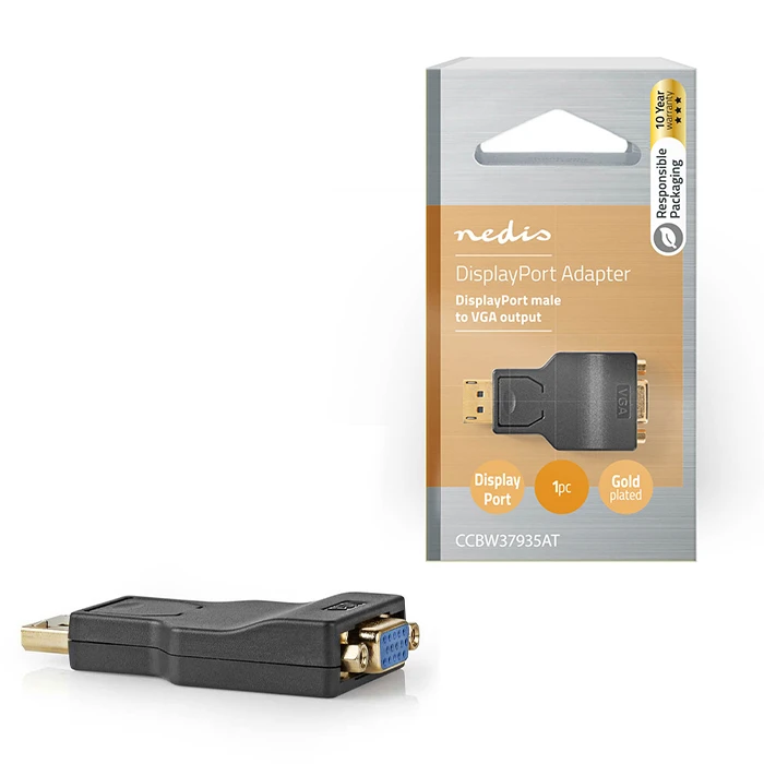 Αντάπτορας DisplayPort Nedis male σε VGA female (CCBW37935AT)