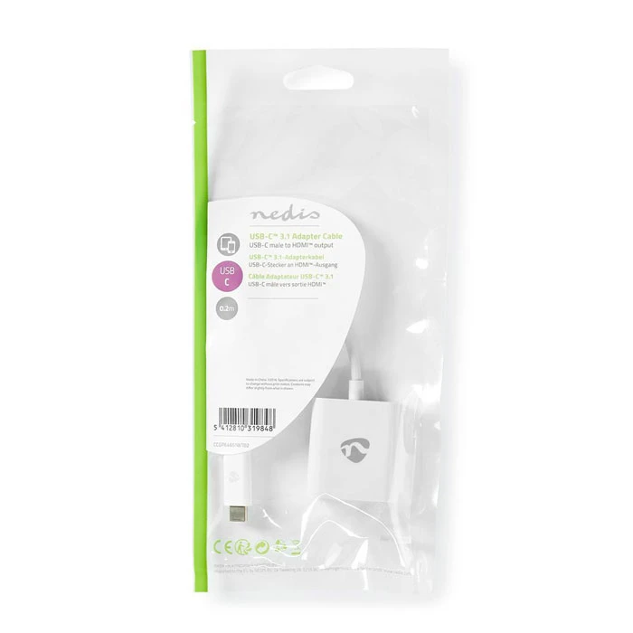 Αντάπτορας Nedis CCGP64651WT02 USB-C to HDMI, male to female