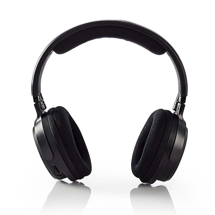 Ασύρματα Ακουστικά Nedis HPRF200BK Wireless TV RF On-Ear up to 15 Hours