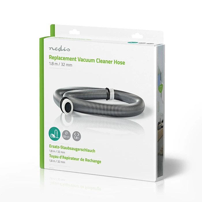 Πλαστικό Ανταλλακτικό Σπιράλ Nedis Για Σκούπες Με Διάμετρο 32mm, Μήκος 1.8 M