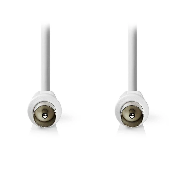 Καλώδιο RF Nedis IEC (Coax) Αρσ. - IEC (Coax) Αρσ., 10m Σε Λευκό Χρώμα