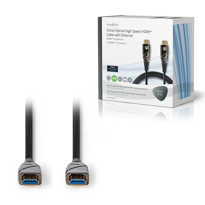 Nedis Ενεργό οπτικό High Speed HDMI with Ethernet, HDMI αρσ. - HDMI αρσ. 30m.