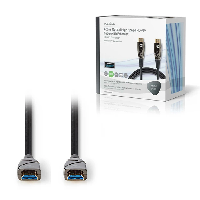 Nedis Ενεργό οπτικό High Speed HDMI with Ethernet, HDMI αρσ. - HDMI αρσ. 40m.