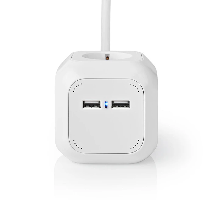 Πολύπριζο Nedis Exsoc415ufwt 4-Way White