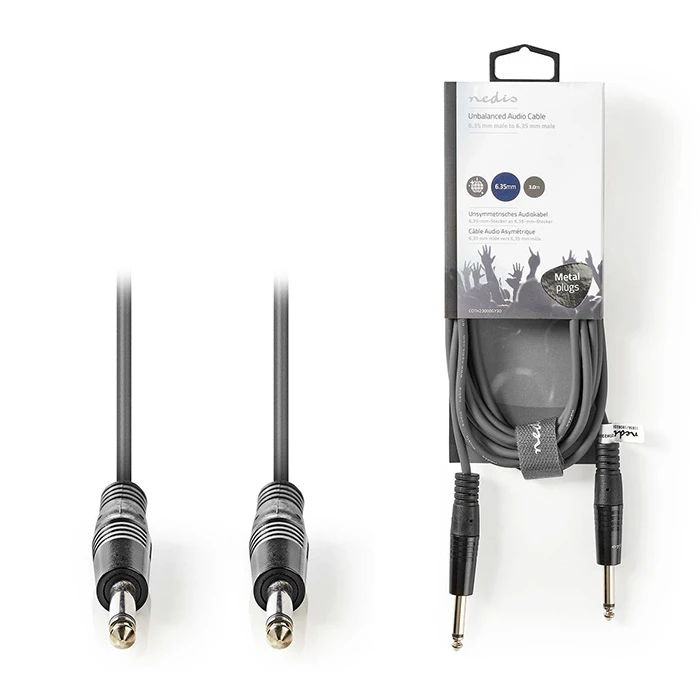 Καλώδιο Ήχου Nedis 6.3mm 3m Black (COTH23000GY30)