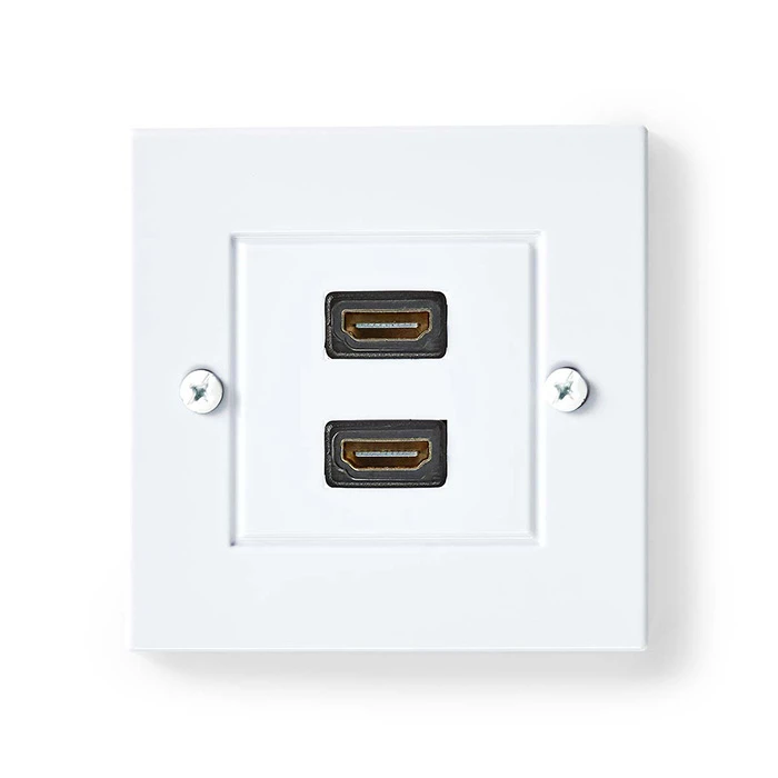 Πρίζα HDMI Nedis CVGP34955WT BOX, 2x Female 4K at 60Hz White