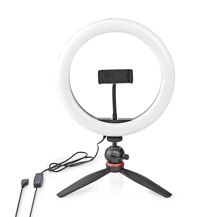 Ring Light Nedis RLSTND100BK 10inch 120 LED's 2700 - 6700K Tripod Black