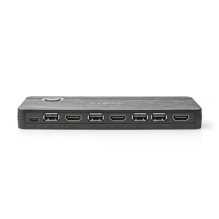 HDMI Switch Nedis VCON6430AT USB-C Female / 2x HDMI INPUT / 4x USB A - 1x HDMI OUTPUT