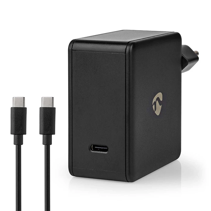 Φορτιστής Πρίζας Nedis WCPD65W100BK 3.0 / 3.25A 1xUSB-C 2.00m 65W