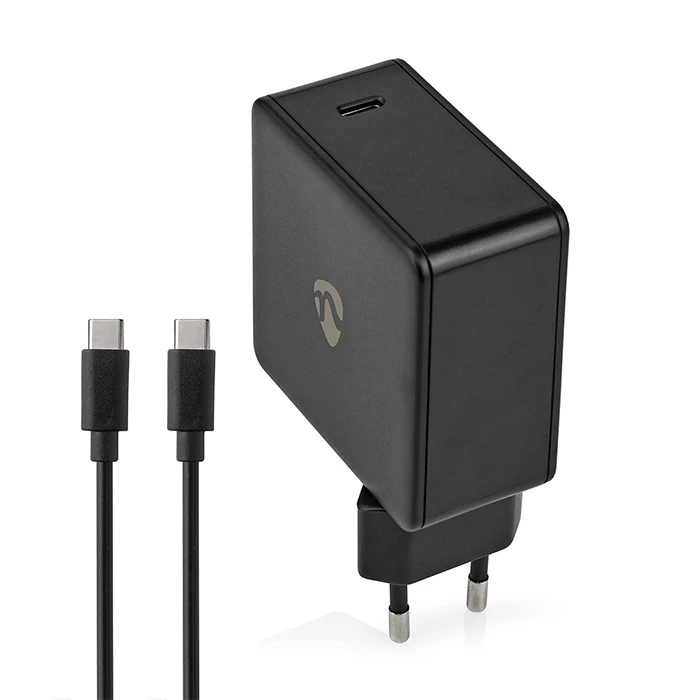 Φορτιστής Πρίζας Nedis WCPD65W100BK 3.0 / 3.25A 1xUSB-C 2.00m 65W