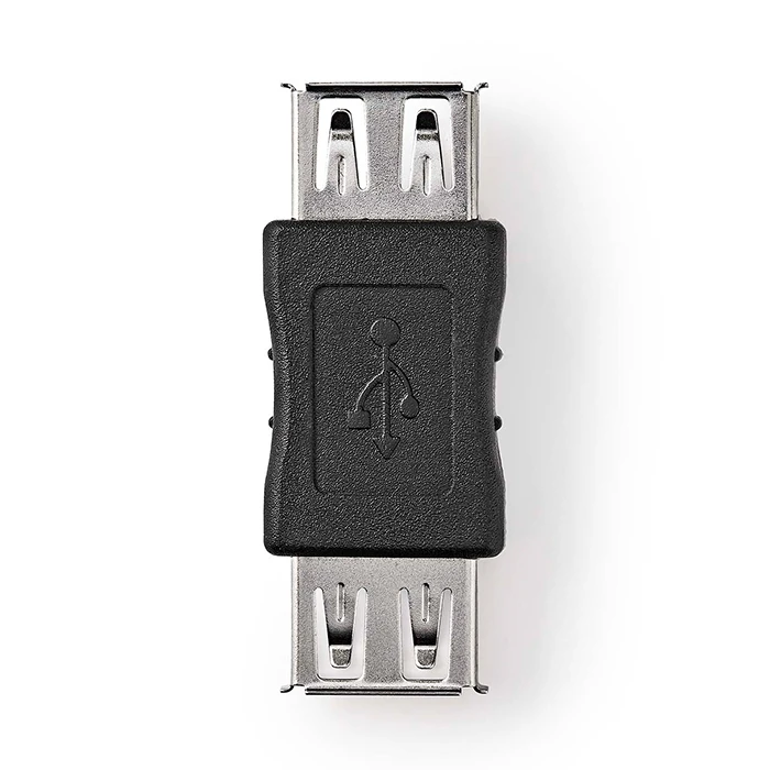 Αντάπτορας USB Nedis High-Speed A θηλ. - USB A θηλ., Μαύρο