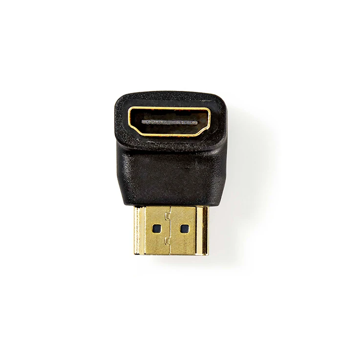 Αντάπτορας HDMI Nedis αρσ. - HDMI θηλ. υπό γωνία 90°, Μαύρο