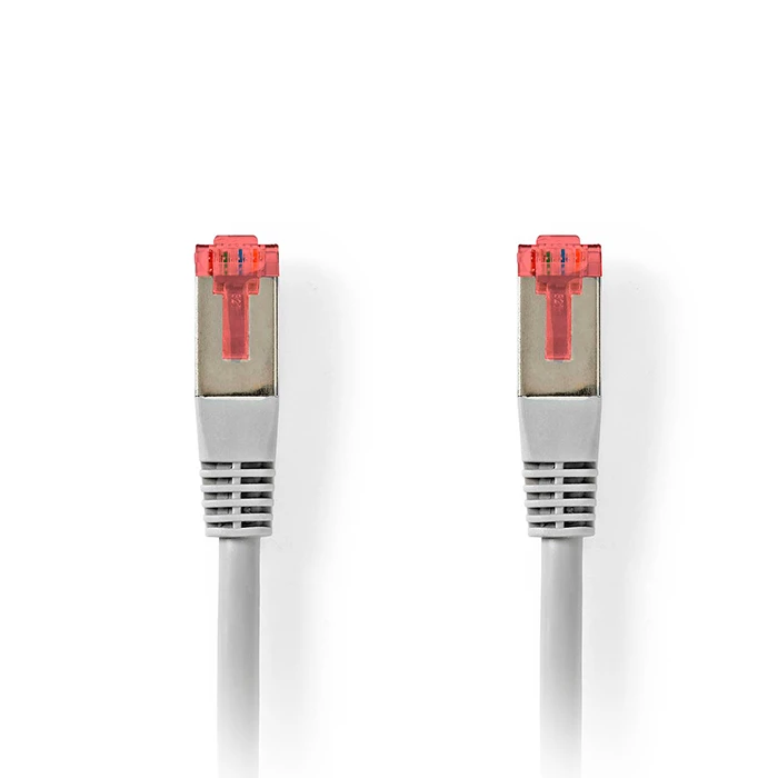 Καλώδιο Δικτύου Nedis CAT 6, S/FTP, 10m σε γκρι χρώμα.