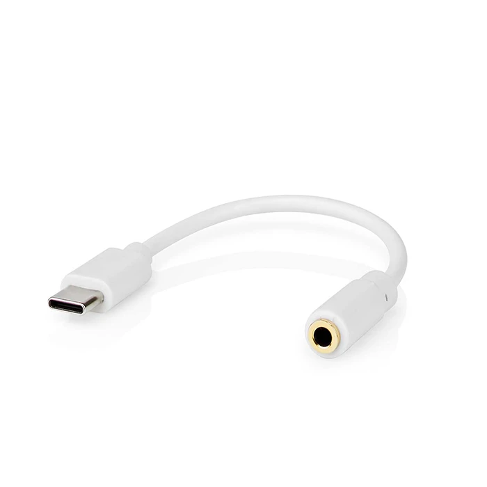 Αντάπτορας USB High-Speed Type-C αρσ. - 3.5mm θηλ., 0.10m, Λευκό