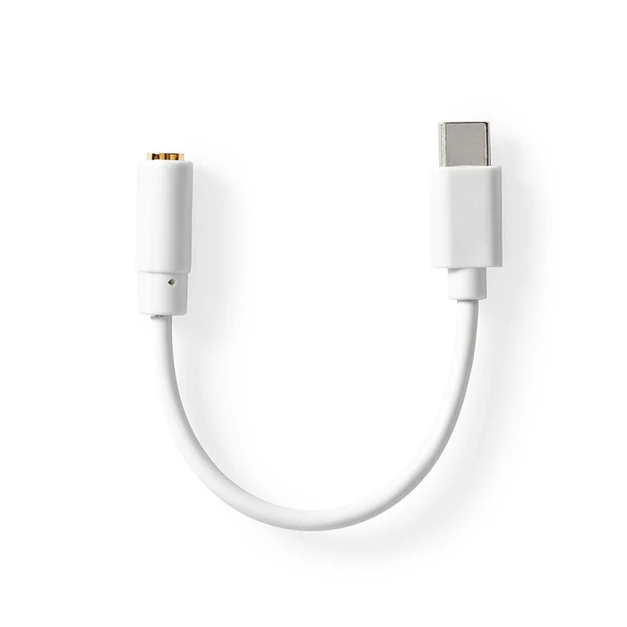 Αντάπτορας USB High-Speed Type-C αρσ. - 3.5mm θηλ., 0.10m, Λευκό