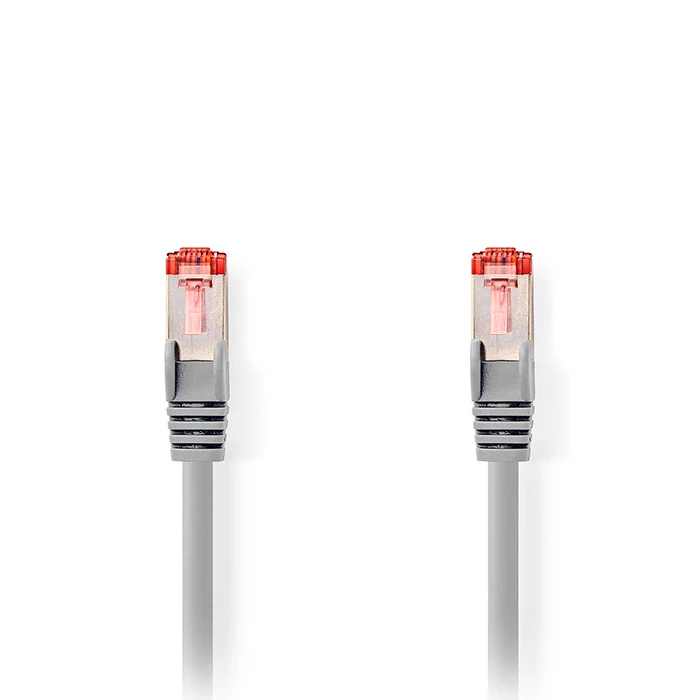 Καλώδιο Δικτύου Nedis CAT 6, S/FTP, 15m σε γκρι χρώμα.