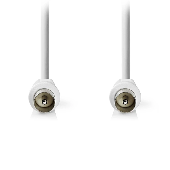 Καλώδιο RF Nedis IEC (Coax) αρσ. - IEC (Coax) αρσ., 3.00m σε λευκό χρώμα.