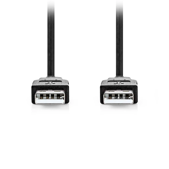 Καλώδιο USB Nedis 2.0 USB-A Male to USB-A Male 1m Black (CCGL60000BK10)
