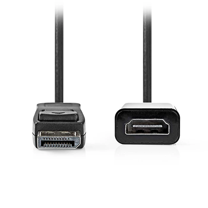 Αντάπτορας DisplayPort Nedis αρσ. - HDMI θηλ., 0.20m σε μαύρο χρώμα.