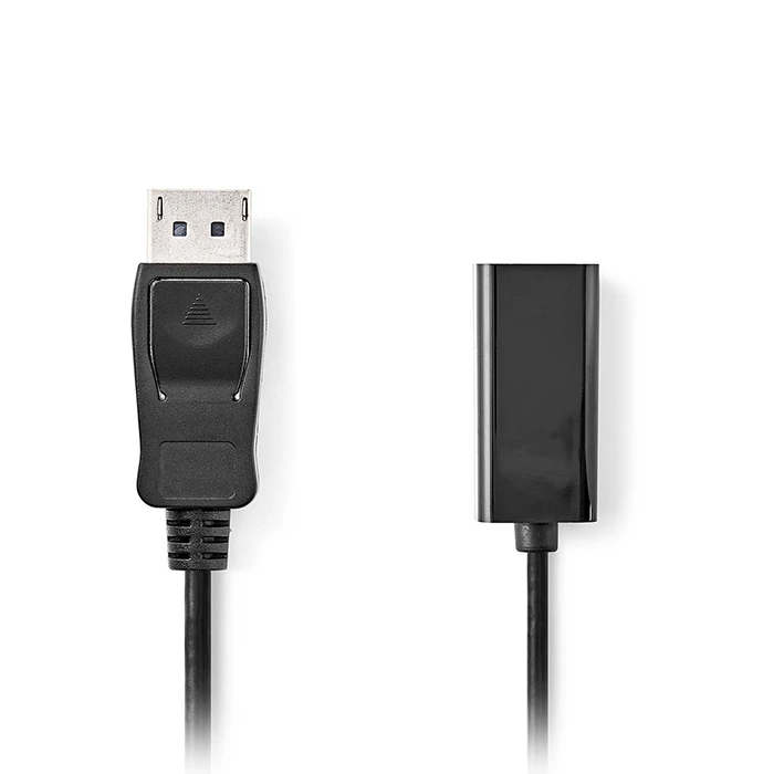 Αντάπτορας DisplayPort Nedis αρσ. - HDMI θηλ., 0.20m σε μαύρο χρώμα.