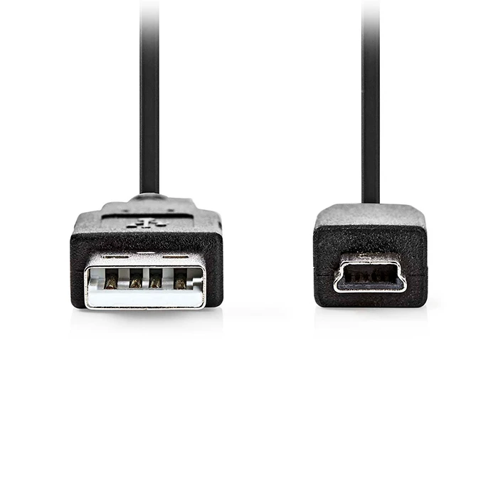 Καλώδιο USB Nedis USB-A Male to USB Mini-B 5 pin Male 2.00m Black (CCGL60300BK20)