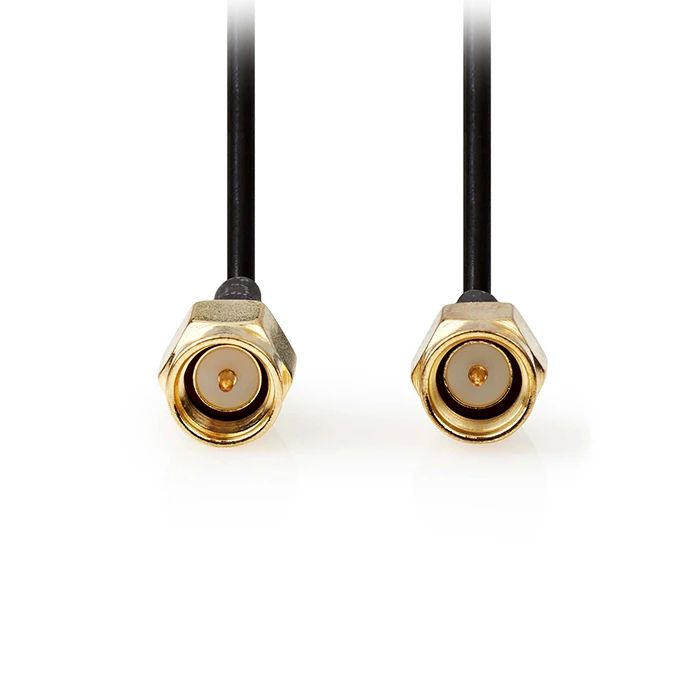 Καλώδιο SMA Nedis αρσ. - SMA αρσ., 2.00m σε μαύρο χρώμα.