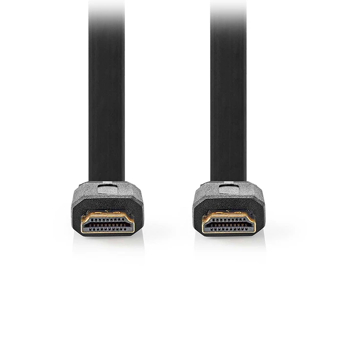 Καλώδιο HDMI Nedis Flat High speed with Ethernet, αρσ. - αρσ., με επίχρυσες επαφές, 10m.