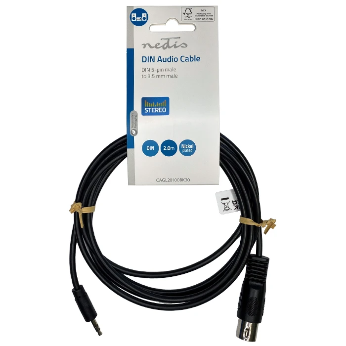 Καλώδιο Ήχου 3,5mm Nedis DIN 5-Pin αρσ. - Stereo αρσ, 2.00m.
