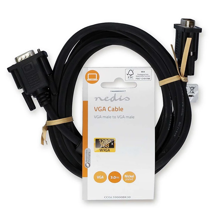 Καλώδιο HDMI Nedis αρσ.- VGA αρσ., 3.00m.