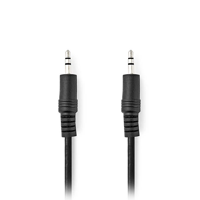 Καλώδιο Ήχου 3,5mm Nedis αρσ. Stereo - 3,5mm αρσ. Stereo, 1.00m σε μαύρο χρώμα.