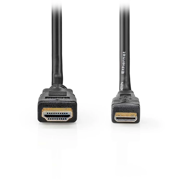 Καλώδιο HDMI Nedis High speed με Ethernet 10.2Gbps, αρσ. - mini αρσ. με επίχρυσες επαφές, 1.50m.