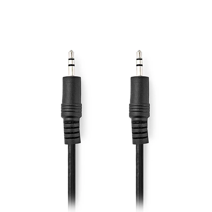 Καλώδιο Ήχου Nedis 3,5mm αρσ. Stereo - 3,5mm αρσ. Stereo, 5m σε μαύρο χρώμα.