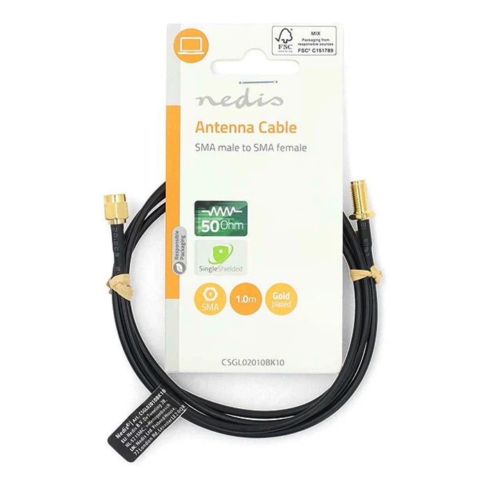 Καλώδιο SMA Nedis 1m NEDCSGL02010BK10