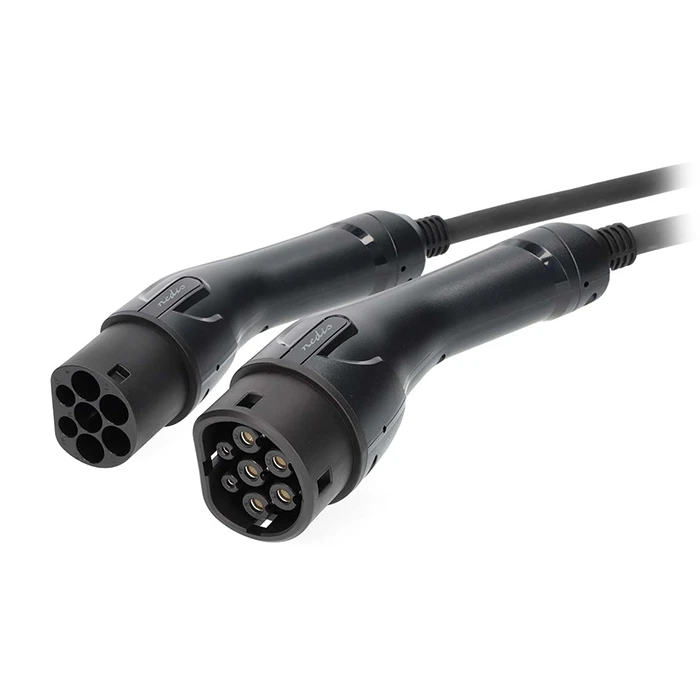 Καλώδιο Φόρτισης Ηλεκτρικού Αυτοκινήτου Nedis Τριφασικό Type2 11KW 16A 5.00m Black