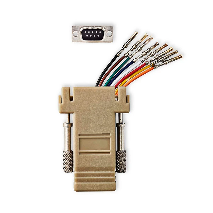 Αντάπτορας Nedis D-Sub 9 pin θηλ. - RJ45 (8P8C) θηλ., σε ivory χρώμα.